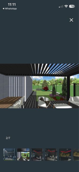 Pérgola bioclimática motorizada