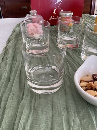 6 Vasos Whisky Johnnie Walker Bajos Cristal,