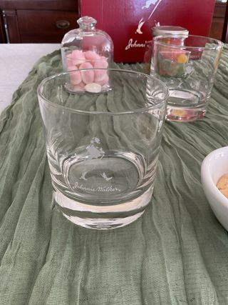 6 Vasos Whisky Johnnie Walker Bajos Cristal,