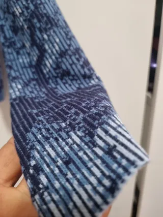 Top Desigual cuello barco estampado azul T.XS