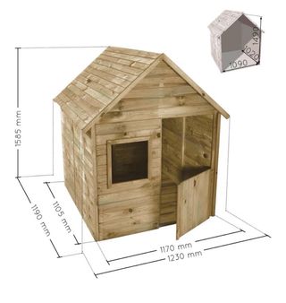 Casita infantil madera jardín