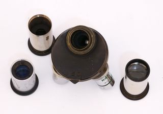 Accesorios microscopio antiguo