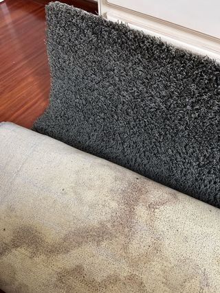 Alfombra salón negra/gris 270x210