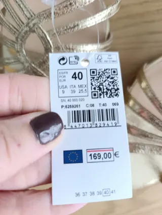 Sandalias Hoss Intropia doradas talla 40