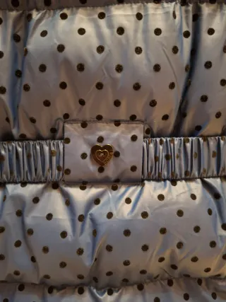 Abrigo niña azul lunares 12 años