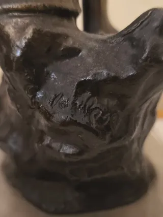 Scultura in bronzo di ragazzo pescatore