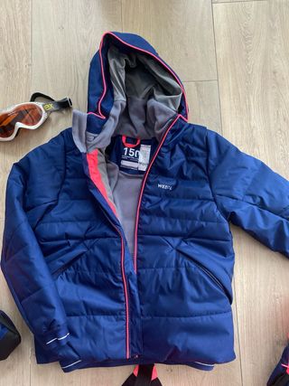 Traje Nieve Niña Azul y Rosa para 6 años