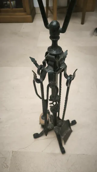 Set de chimenea de hierro forjado