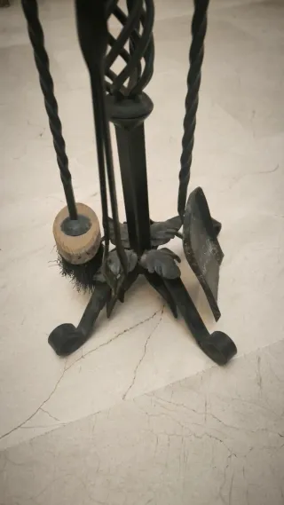 Set de chimenea de hierro forjado