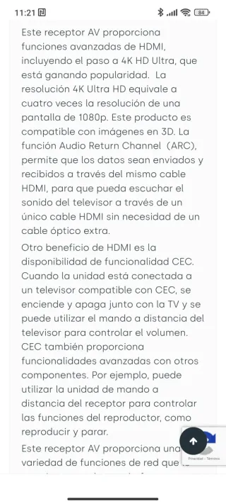 Receptor AV Yamaha RX-V477 Negro