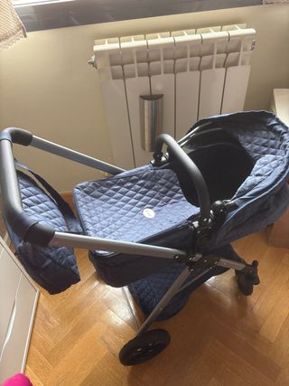 Carro de muñecas azul acolchado Marca: la nina