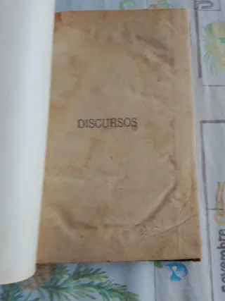 Libro antiguo - Discursos Congreso año 1876-77