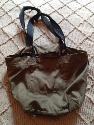 Bolso de nylon verde oliva