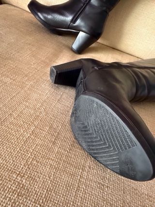 Botas de piel negras talla 39