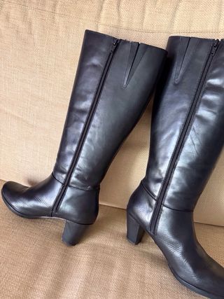 Botas de piel negras talla 39