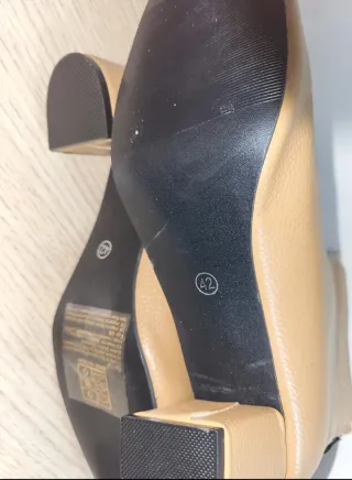 Stivali beige tacco 6cm