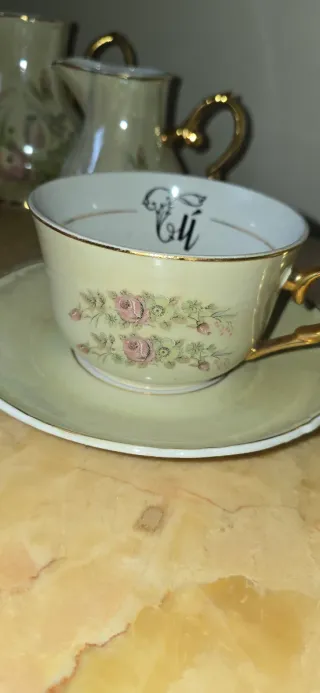 Juego de café 2 tazas grandes