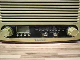 Radio Vintage Sunstech RPR4000 Marrón/Dorado