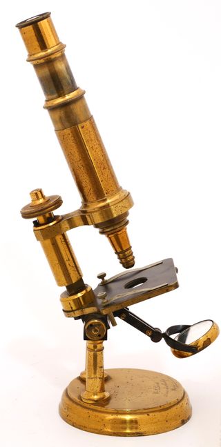 Microscopio antiguo Verick (c.1870)