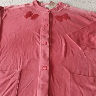 Bata fucsia de algodón nueva