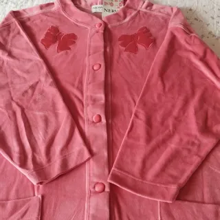 Bata fucsia de algodón nueva