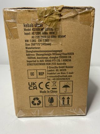 : Cortador Kebab Eléctrico Vevor 80W