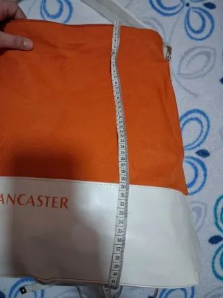 Bolso Lancaster Naranja y Blanco