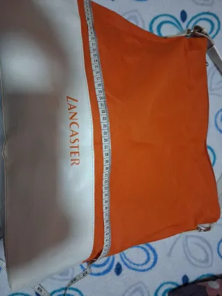 Bolso Lancaster Naranja y Blanco