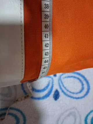 Bolso Lancaster Naranja y Blanco