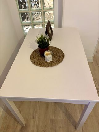 Mesa de comedor HAUGA Ikea blanca