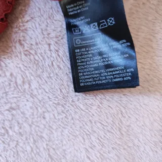 Vestido H&M Teja Talla 40 Encaje