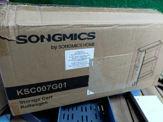 SONGMICS Carro de Almacenamiento de 3 Niveles