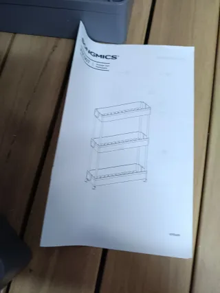 SONGMICS Carro de Almacenamiento de 3 Niveles