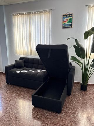 Sofá cama con arcón chollo