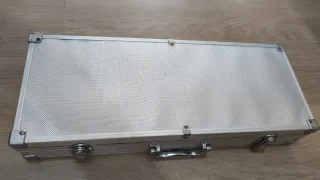 Set Utensili per Barbecue in Metallo e Legno