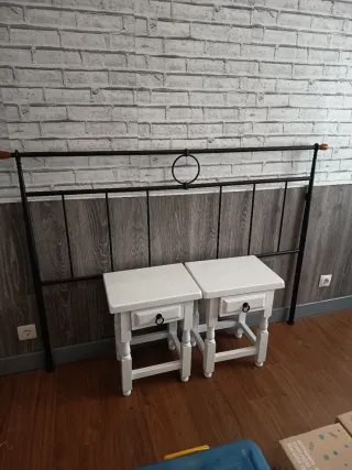 Cabecero hierro rústico 130cm