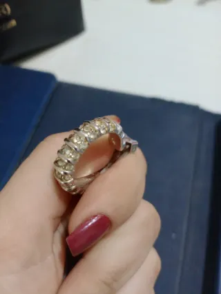 Orecchini a cerchio con brillantini