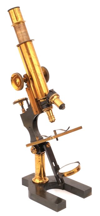 Microscopio Watson Antiguo Inglés (c.1890)