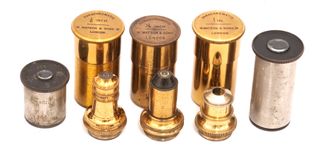 Microscopio Watson Antiguo Inglés (c.1890)