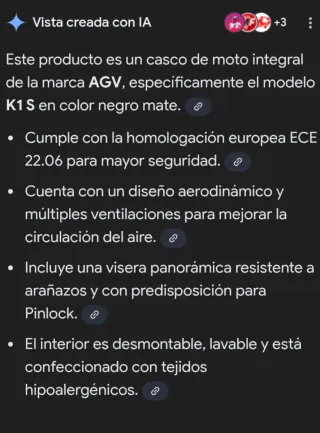 Casco Moto AGV Negro