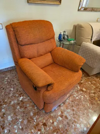 Poltrona relax manuale arancione