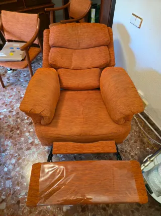 Poltrona relax manuale arancione