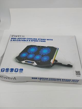 Base per notebook EWENT con 6 ventole regolabili e RGB