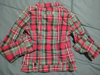 Cazadora Biker Cuadros