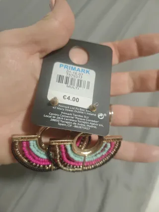 Pendientes OPIA dorados multicolor