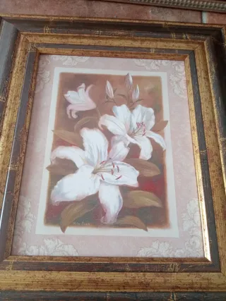 4 Cuadros Decorativos Marrón y Dorado