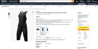 Tyr Fato de banho de competição Tam 26 (265)