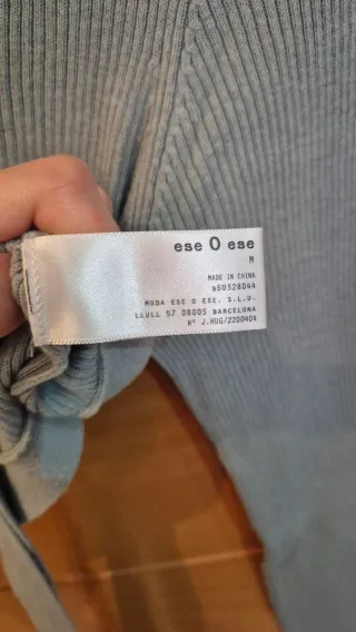 Jersey EseoEse manga larga T.M gris azulado