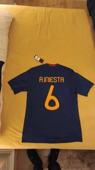 Camiseta España Mundial 2010 Iniesta Talla L