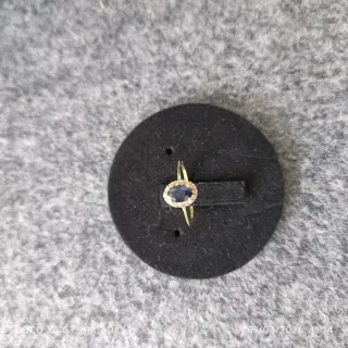 Sortija Oro 9K Zafiro y Diamantes Bea Soldado